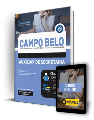 Apostila Câmara de Campo Belo - MG - Auxiliar de Secretaria - Imagem 1