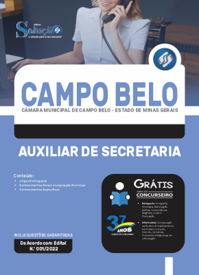 Apostila Câmara de Campo Belo - MG - Auxiliar de Secretaria - Imagem 3