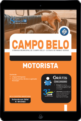 Apostila Câmara de Campo Belo - MG em PDF - Motorista - Imagem 1