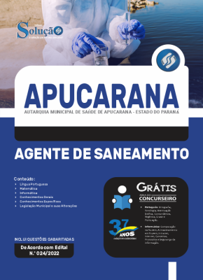 Apostila Autarquia Municipal de Saúde de Apucarana - PR - Agente de Saneamento - Imagem 3