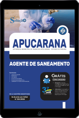 Apostila Autarquia Municipal de Saúde de Apucarana - PR em PDF - Agente de Saneamento - Imagem 1