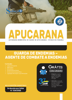 Apostila Autarquia Municipal de Saúde de Apucarana - PR - Guarda de Endemias - Agente de Combate a Endemias - Imagem 3