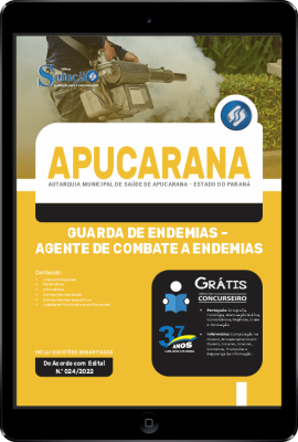 Apostila Autarquia Municipal de Saúde de Apucarana - PR em PDF - Guarda de Endemias - Agente de Combate a Endemias - Imagem 1