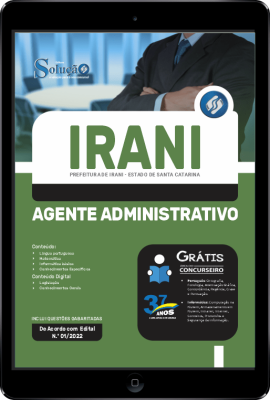 Apostila Prefeitura de Irani - SC em PDF - Agente Administrativo - Imagem 1