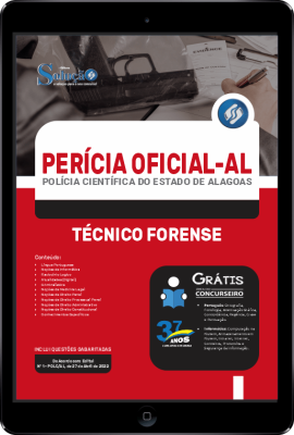 Apostila Perícia Oficial de Alagoas em PDF - Técnico Forense - Imagem 1