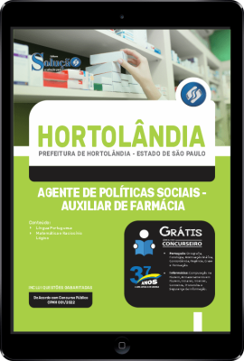 Apostila Prefeitura de Hortolândia - SP em PDF - Agente de Políticas Sociais - Auxiliar de Farmácia - Imagem 1