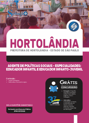 Apostila Prefeitura de Hortolândia - SP - Agente de Políticas Sociais - Especialidades: Educador Infantil e Educador Infanto-Juvenil - Imagem 3