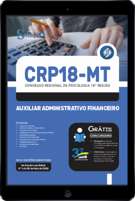 Apostila CRP-MT em PDF - Auxiliar Administrativo Financeiro - Imagem 1