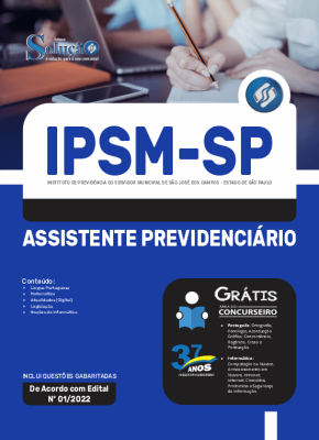 Apostila IPSM de São José dos Campos - SP - Assistente Previdenciário - Imagem 3