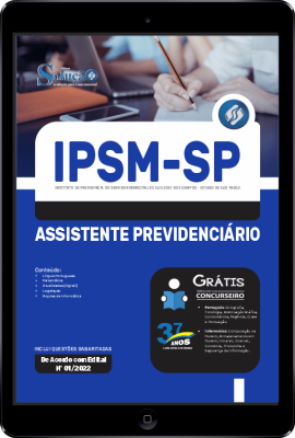 Apostila IPSM de São José dos Campos - SP em PDF - Assistente Previdenciário - Imagem 1