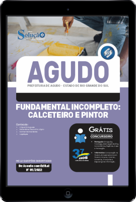 Apostila Prefeitura de Agudo - RS em PDF - Fundamental Incompleto: Calceteiro e Pintor - Imagem 1