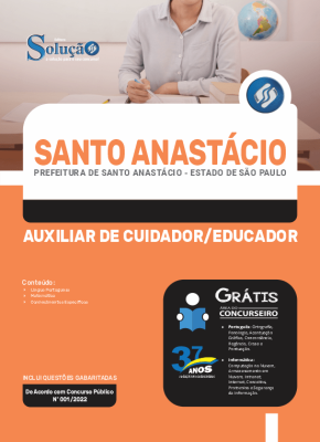 Apostila Prefeitura de Santo Anastácio - SP - Auxiliar de Cuidador/Educador - Imagem 3