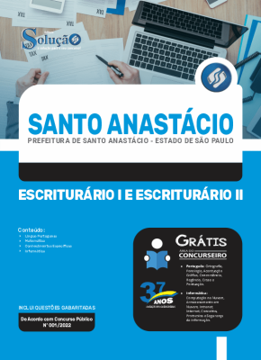 Apostila Prefeitura de Santo Anastácio - SP - Escriturário I e Escriturário II - Imagem 3