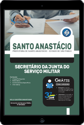 Apostila Prefeitura de Santo Anastácio - SP em PDF - Secretário da Junta do Serviço Militar - Imagem 1