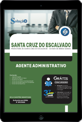 Apostila Prefeitura de Santa Cruz do Escalvado - MG em PDF - Agente Administrativo - Imagem 1