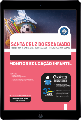 Apostila Prefeitura de Santa Cruz do Escalvado - MG em PDF - Monitor Educação Infantil  - Imagem 1