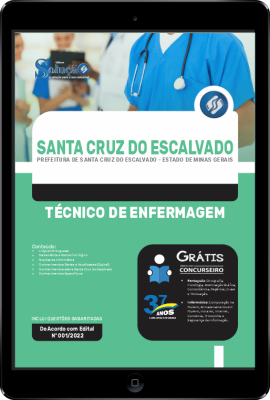 Apostila Prefeitura de Santa Cruz do Escalvado - MG em PDF - Técnico de Enfermagem - Imagem 1