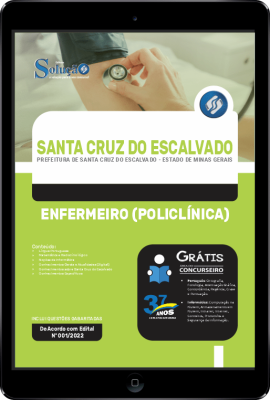 Apostila Prefeitura de Santa Cruz do Escalvado - MG em PDF - Enfermeiro (Policlínica) - Imagem 1