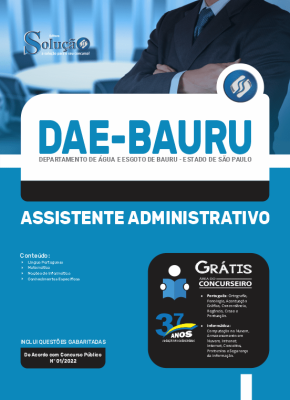 Apostila DAE Bauru - SP - Assistente Administrativo - Imagem 3