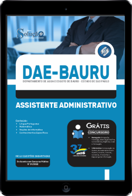 Apostila DAE Bauru - SP em PDF - Assistente Administrativo - Imagem 1