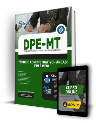 Apostila DPE-MT - Técnico Administrativo - Áreas: Fim e Meio - Imagem 1