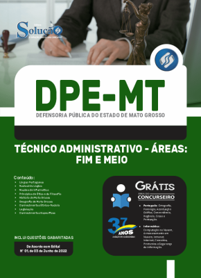 Apostila DPE-MT - Técnico Administrativo - Áreas: Fim e Meio - Imagem 3