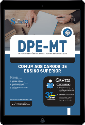 Apostila DPE-MT em PDF - Comum aos Cargos de Ensino Superior - Imagem 1