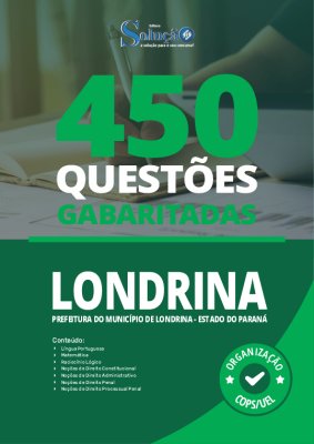 Caderno de Questões Prefeitura de Londrina - PR - 450 Questões Gabaritadas - Imagem 2