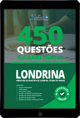 Caderno de Questões Prefeitura de Londrina - PR em PDF - 450 Questões Gabaritadas - Imagem 1