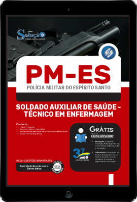 Apostila PM-ES em PDF - Soldado Auxiliar de Saúde - Técnico em Enfermagem - Imagem 1