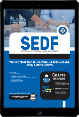 Apostila SEDF em PDF - Técnico de Gestão Educacional - Especialidade: Apoio Administrativo - Imagem 1