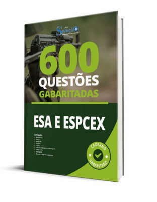 Caderno de Questões ESA e EsPECEX - 600 Questões Gabaritadas - Imagem 1