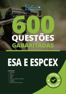 Caderno de Questões ESA e EsPECEX - 600 Questões Gabaritadas - Imagem 2