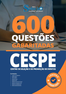 Caderno de Questões CESPE - 600 Questões Gabaritadas - Imagem 2