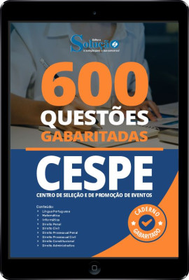 Caderno de Questões CESPE em PDF - 600 Questões Gabaritadas - Imagem 1