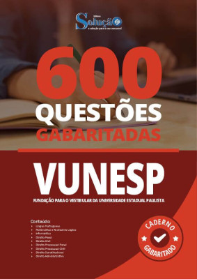 Caderno de Questões VUNESP - 600 Questões Gabaritadas - Imagem 2