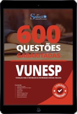 Caderno de Questões VUNESP em PDF - 600 Questões Gabaritadas - Imagem 1