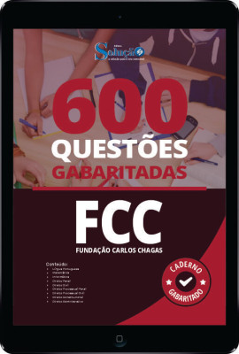 Caderno de Questões FCC em PDF - 600 Questões Gabaritadas - Imagem 1