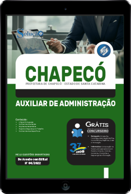 Apostila Prefeitura de Chapecó - SC em PDF - Auxiliar de Administração - Imagem 1