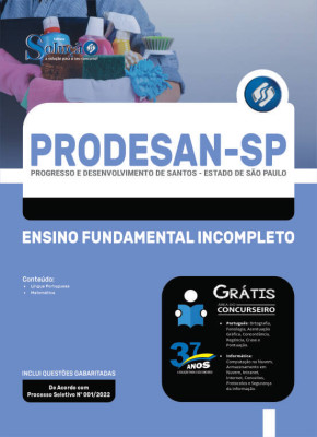 Apostila PRODESAN-SP - Ensino Fundamental Incompleto - Imagem 3