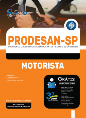 Apostila PRODESAN-SP - Motorista - Imagem 3