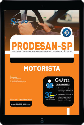 Apostila PRODESAN-SP em PDF - Motorista - Imagem 1