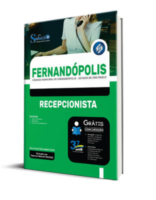 Apostila Câmara de Fernandópolis - SP - Recepcionista - Imagem 2