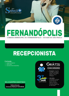 Apostila Câmara de Fernandópolis - SP - Recepcionista - Imagem 3