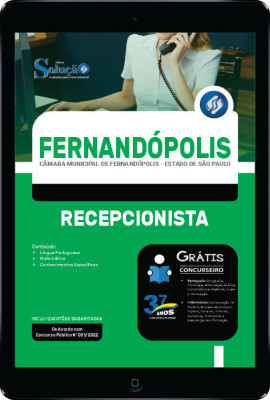 Apostila Câmara de Fernandópolis - SP em PDF - Recepcionista - Imagem 1