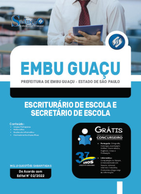 Apostila Prefeitura de Embu Guaçu - SP - Escriturário de Escola e Secretário de Escola - Imagem 3