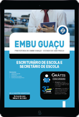 Apostila Prefeitura de Embu Guaçu - SP em PDF - Escriturário de Escola e Secretário de Escola - Imagem 1