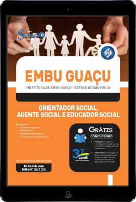 Apostila Prefeitura de Embu Guaçu - SP em PDF - Orientador Social, Agente Social e Educador Social - Imagem 1