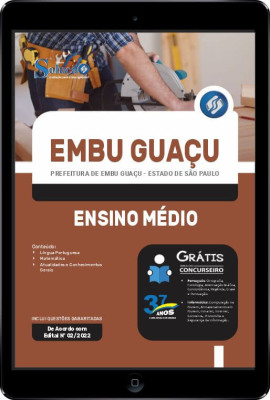 Apostila Prefeitura de Embu Guaçu - SP em PDF - Ensino Médio - Imagem 1