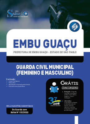 Apostila Prefeitura de Embu Guaçu - SP - Guarda Civil Municipal (Feminino e Masculino) - Imagem 3